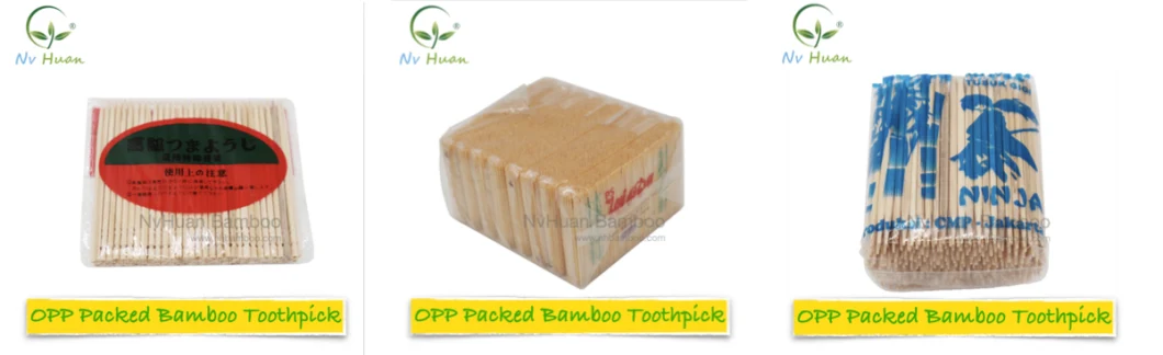 Individual Plastic Wrap Bamboo Toothpick