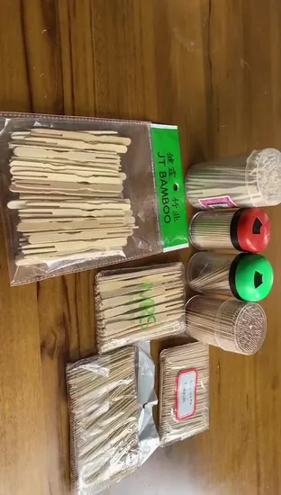 Palillo de dientes de bambú desechable súper barato económico